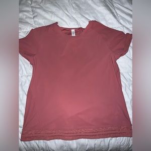 Blush pink, lulu lemon active top